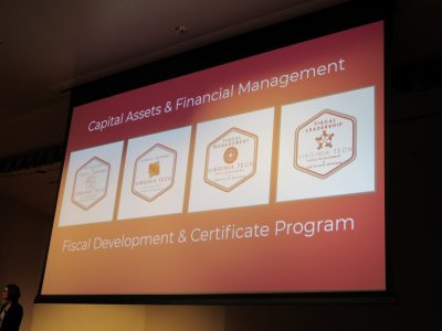 James D. McComas Staff Leadership Seminar 2020 - Capital Assets & Financial Management Fiscal Development & Certificate Program